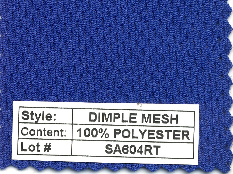 Dimple Mesh 100% Poly 200 Gram Heavy Weight